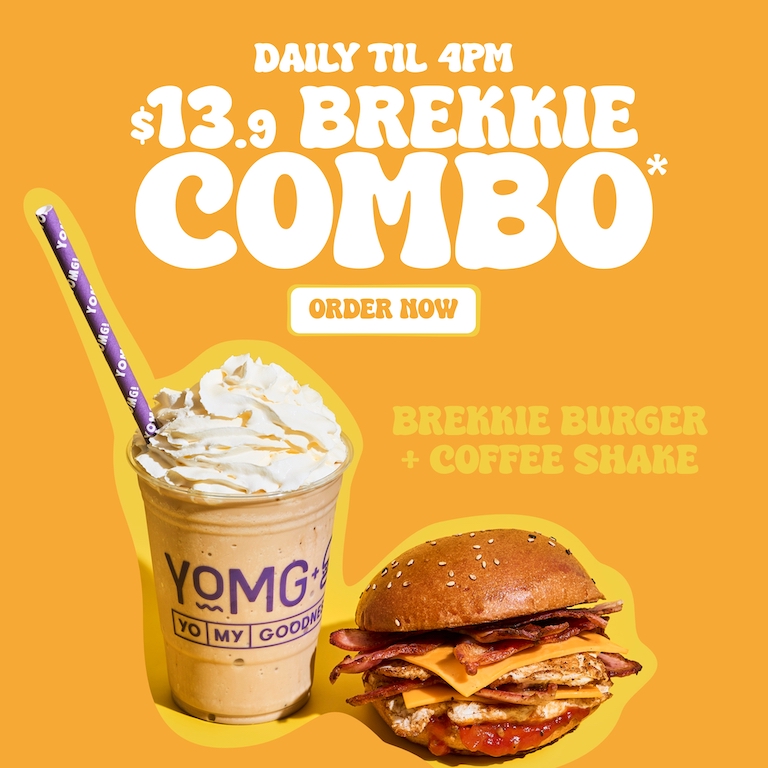 $13.9 Brekkie Combo at YOMG