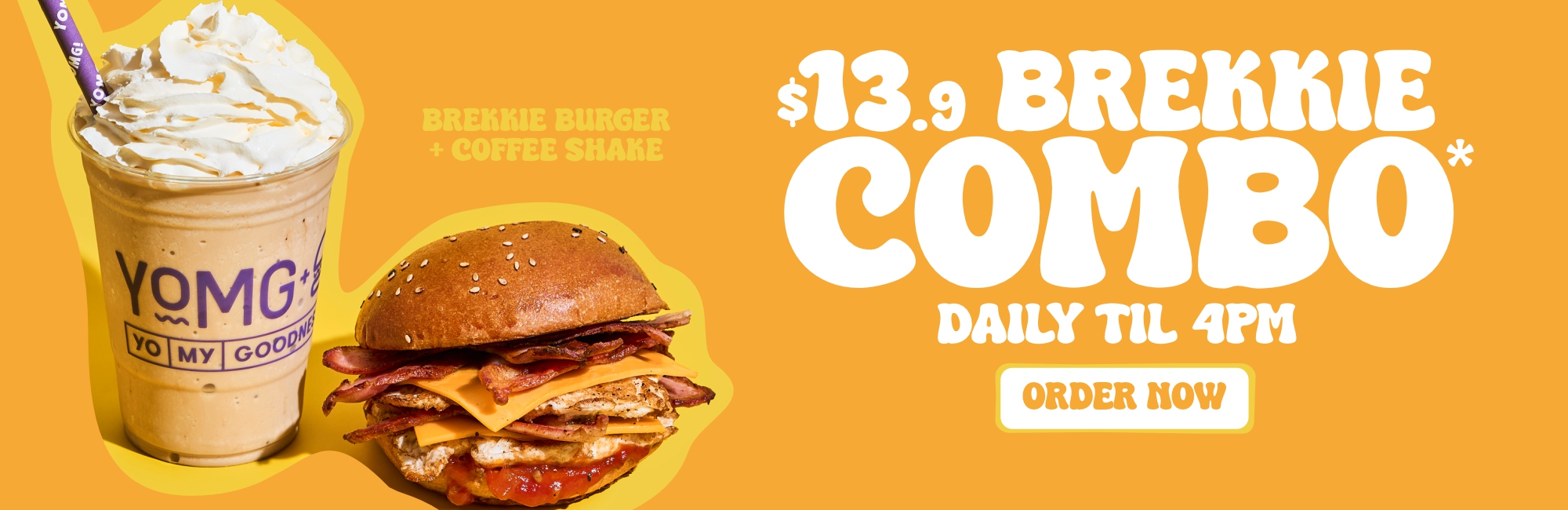 $13.9 Brekkie Combo at YOMG