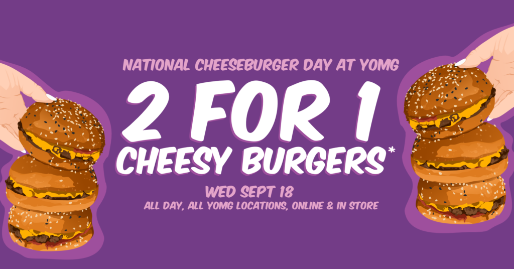 National Cheeseburger Day at YOMG