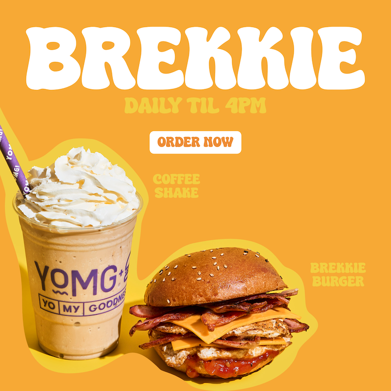 YOMG Brekkie, daily til 4pm