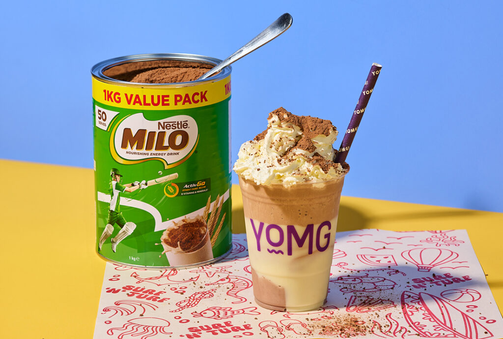 Loaded Milo Shake from YOMG ~ Milo®, white chocolate, vanilla, milk, ice-cream, whipped cream