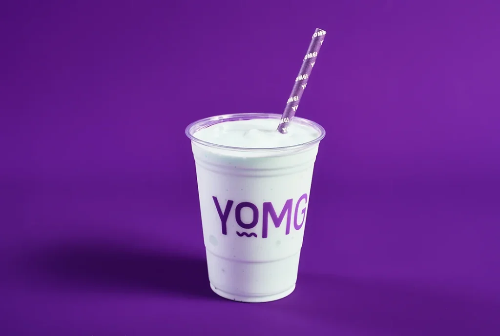 YOMG Blue Heaven Shake Menu Item - - triple-scooped, super thick shake