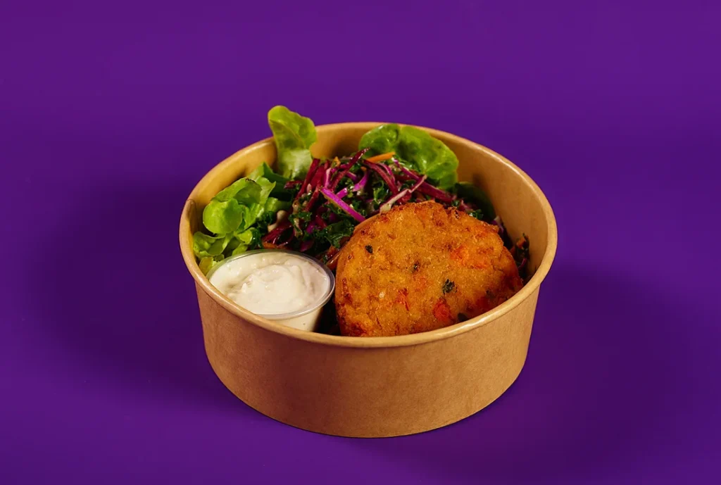 YOMG Salad Veg Fritter Menu Item
