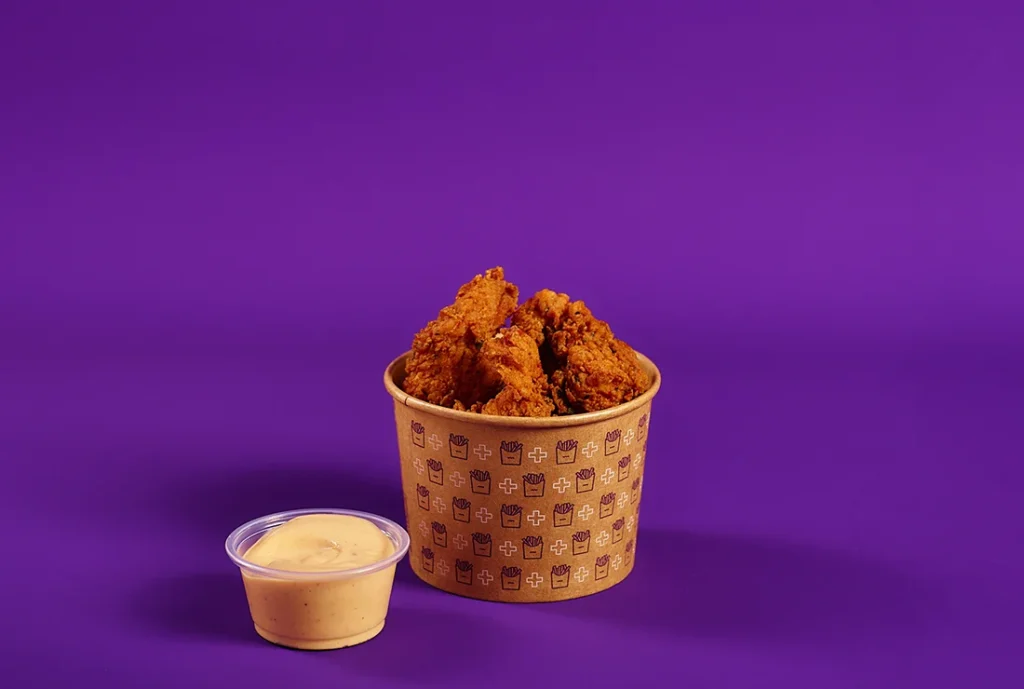 YOMG Southern Fried Chicken Bites Menu Item - with chipotle mayo