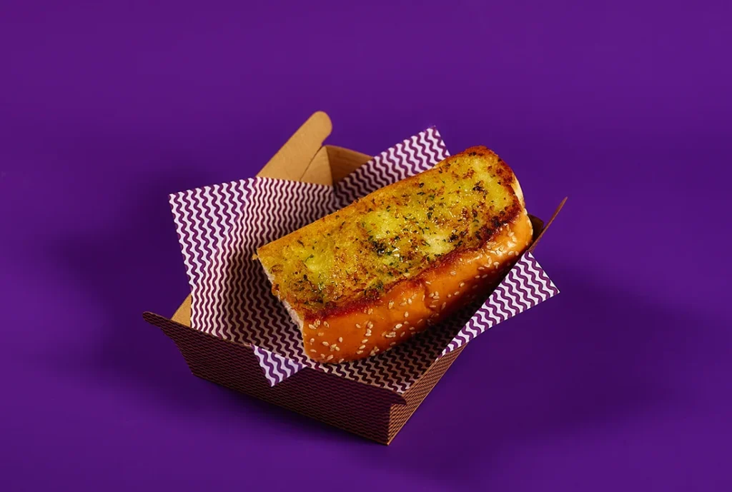 YOMG Texan Toast Vegetarian Snack Menu Item - garlic butter texan toast