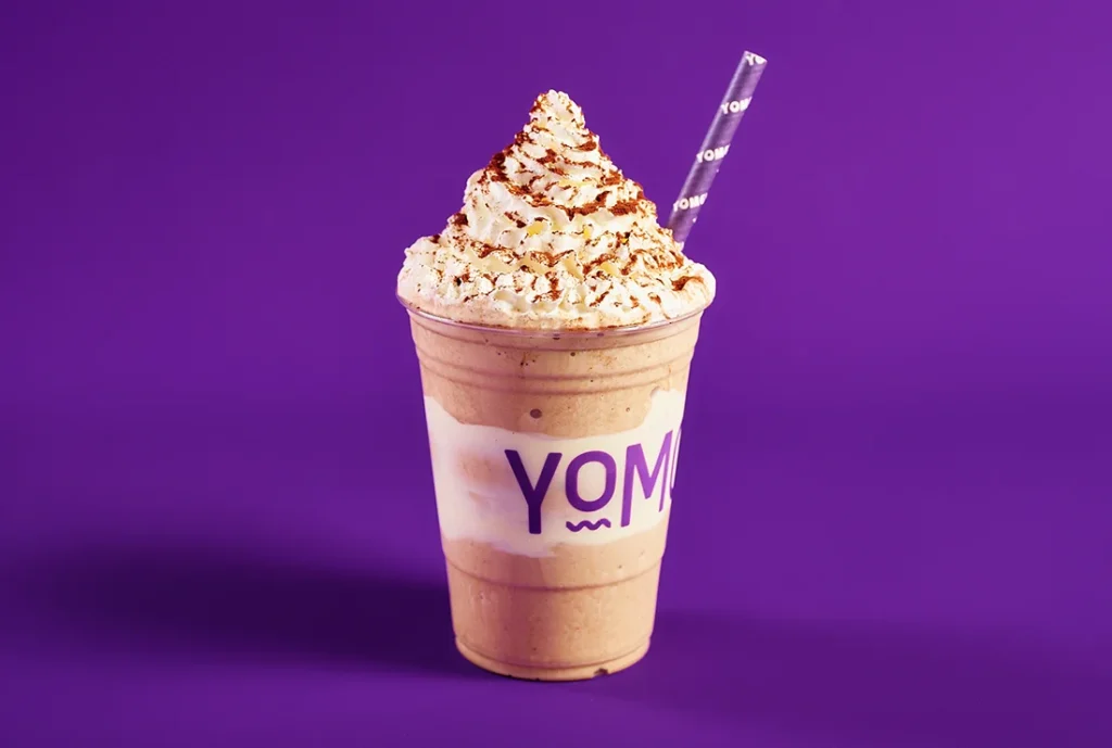 YOMG Tiramisu Thick Shake Menu Item with coffee, mascarpone, cacao, savoiardi biscuits, whipped cream