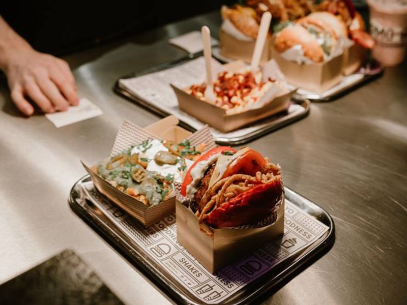 YOMG Fountain Gate Store Gallery Burgers Being Served